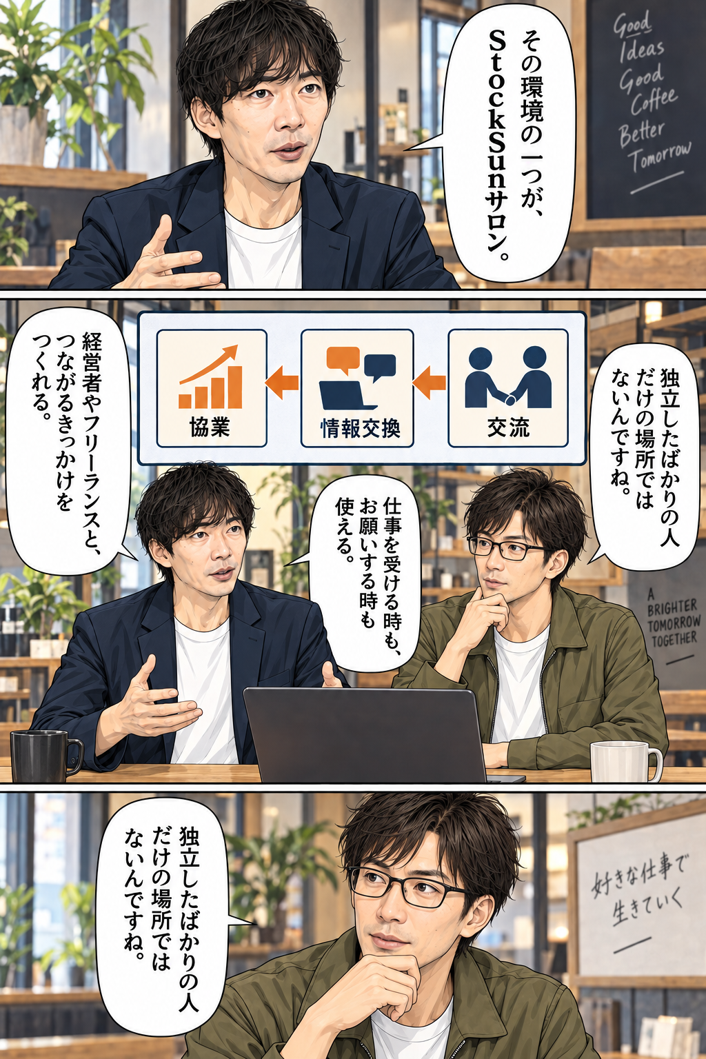 StockSunサロン紹介漫画 5ページ目