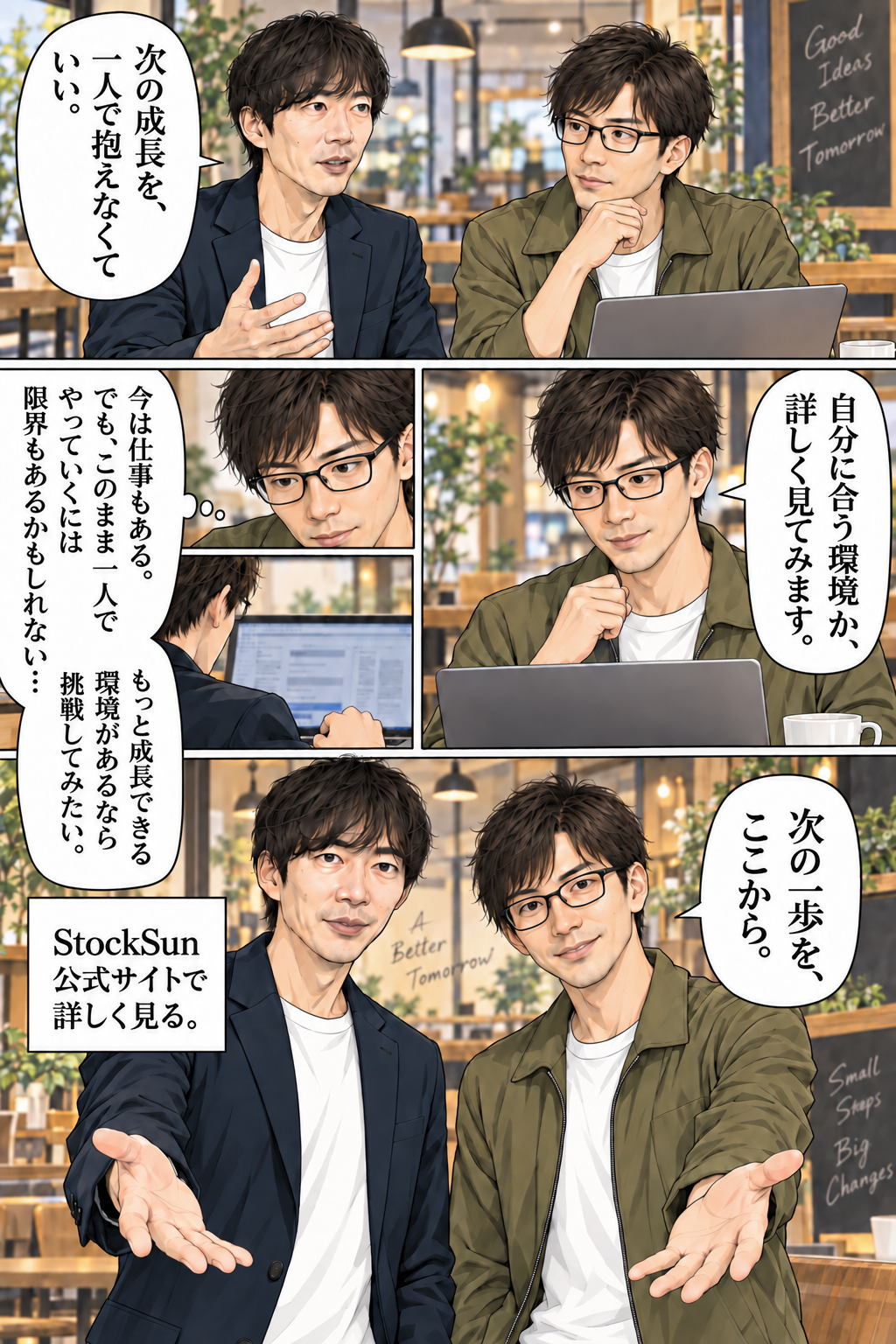 StockSunサロン紹介漫画 10ページ目